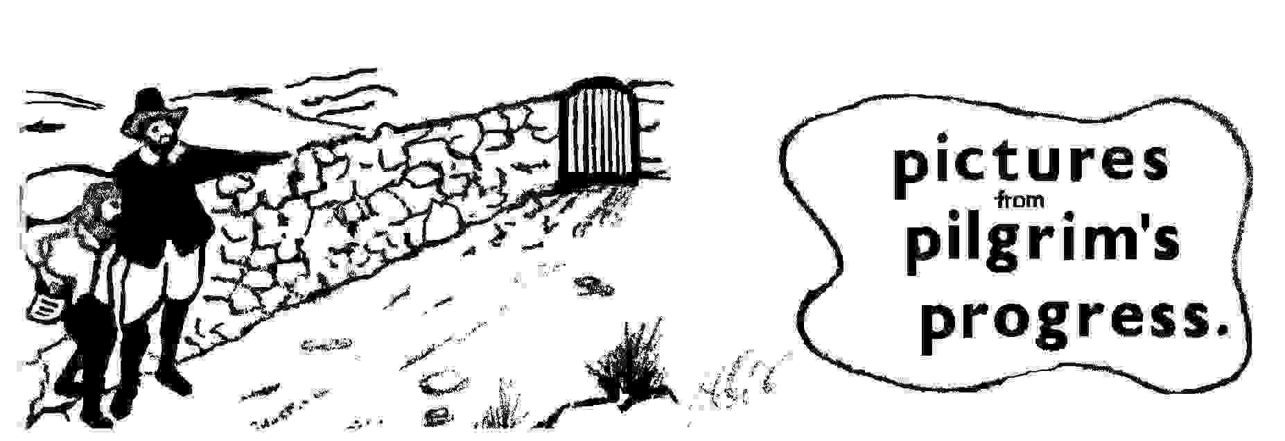 Evangelist Points Pilgrim to the Wicket Gate