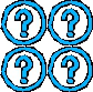 Block of 4 question marks Block of 4 question marks